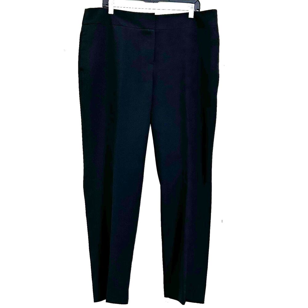 Black Label by Evan-Picone Women's Dress Pants Size 16 High Rise Straight Leg